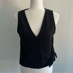 Madewell wrap tie top
